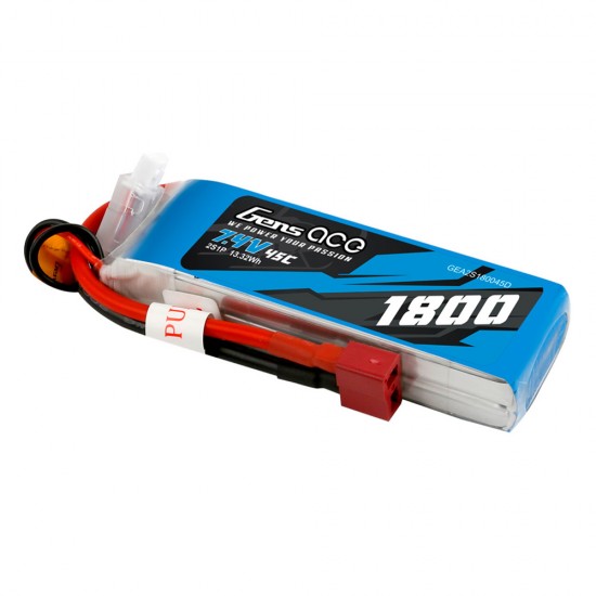 1800mAh 7.4V 45C 2S1P LiPo Batarya (XT60)