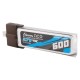 600mAh 3.7V 45C 1S1P JST-PHR 2.0 LiPo Battery